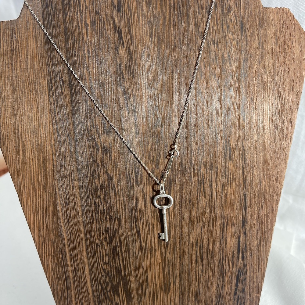 Silver Key Pendant Necklace
